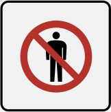 No entry unless accompanied by staff member